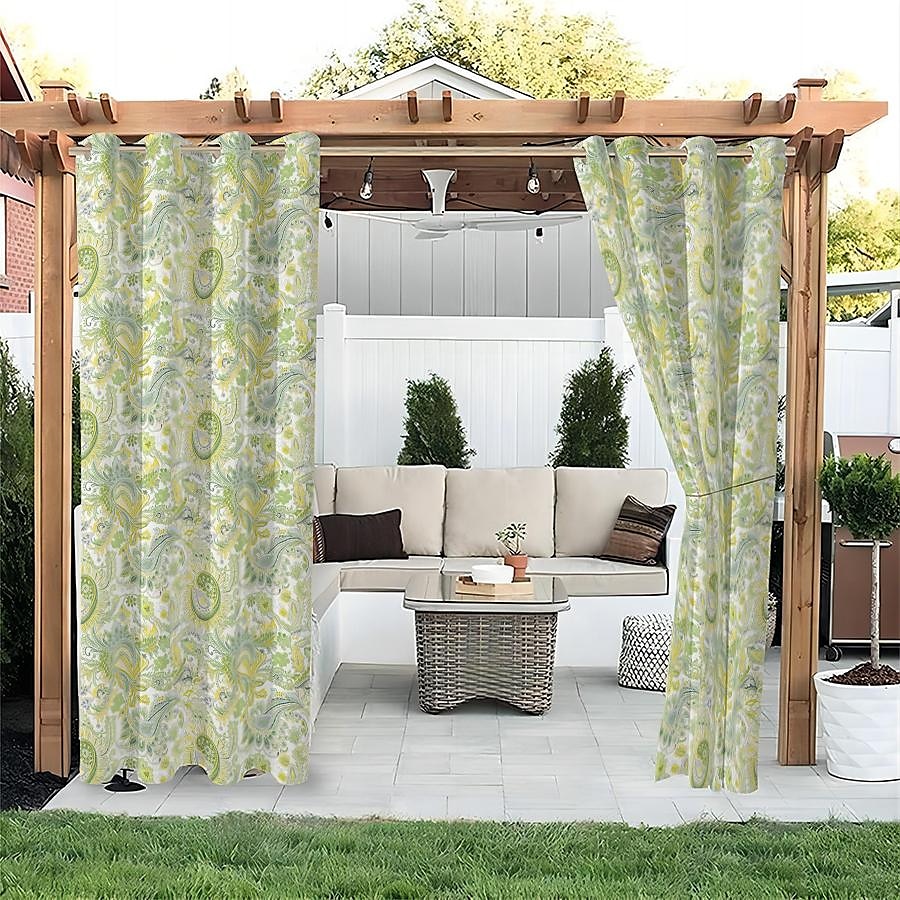 tenda esterna impermeabile per la privacy, tende scorrevoli per patio, occhielli per tende pergola per gazebo, balcone, veranda, feste del 2025 a $25.99 –P3