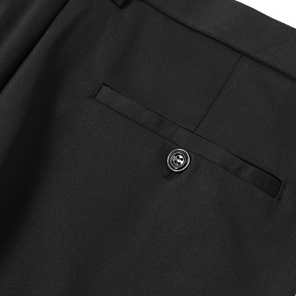 Herren Anzughosen Hose Hosen Hose Freizeithose Anzughose Tasche Einfarbig tragbar Draussen In voller Länge Hochzeit Heim Arbeit Modisch Strassenmode weiß grau Schwarz elastisch 2025 - $17.99 –P6