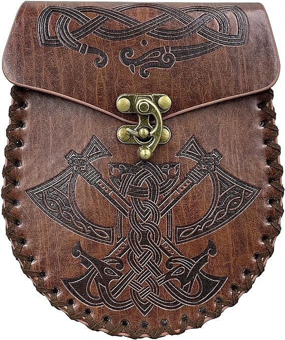 Medieval Cinturón Vikingo Unisexo Celta Vikingo Víspera de Todos los Santos Carnaval Rendimiento Fiesta LARP Adulto Cinturón Maleta 2025 - $32.99 –P3