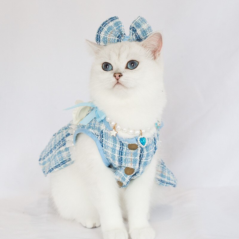 Dog Cat Dress Fashion Cute Winter Soft Washable Comfortable Outdoor Party Dog Clothing for Bichon Frise Poodle Pomeranian Baby Pet Papillon 2025 - $23.99 –P5