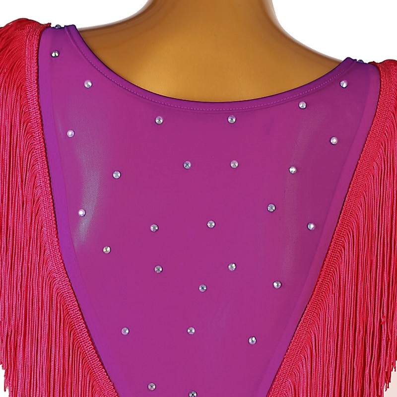 Latin tánc Egzotikus táncruházat Latin salsa tánc Ruha Rojt Kristályok / Strasszok Női Teljesítmény Hétköznapi viselet Hosszú ujj Spandex 2025 - $250.19 –P2