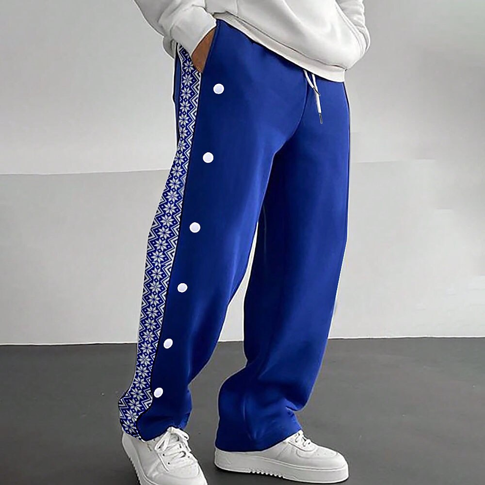 Herren Jogginghose Trainingshose Jogginghose Jogger Hose Hosen Kordelzug Elastische Taille Seitentaste Farbblock Komfort Atmungsaktiv Casual Täglich Festtage Sport Modisch Rote Blau 2025 - $21.99 –P1