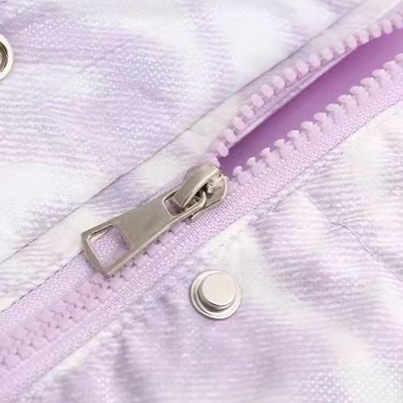 Barn Flickor Ner Pufferjacka för barn Aktiv Dragkedja Skola Täcka Ytterkläder 4-13 år Vinter Leopardlila leopardmönstrat*grönt Leopardmönstrat*rosa 2025 - $49.99 –P19