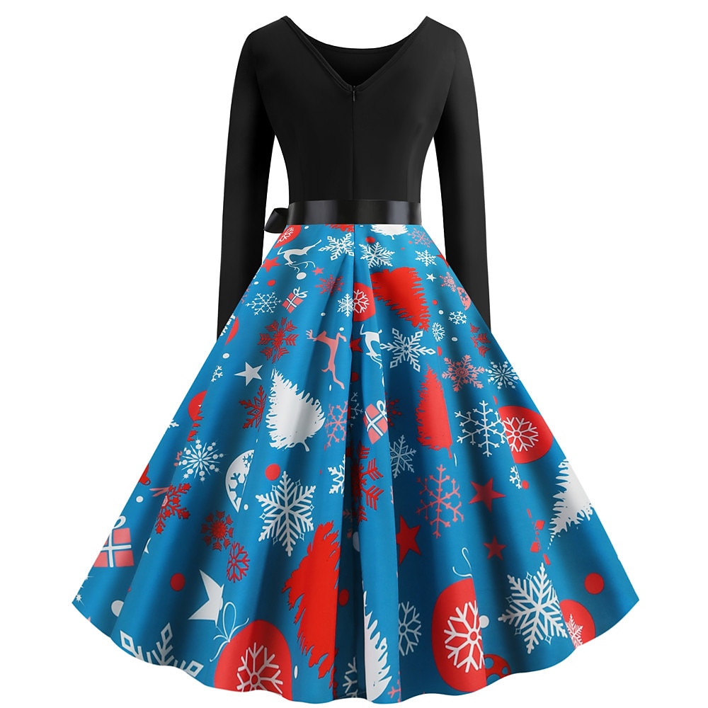 Weihnachtsmann Weihnachtskleid Ausgefallenes Weihnachtskleid Damen Weihnachten 1950er Erwachsene Weihnachten Neujahr Heiligabend Weihnachten Party Silvester Kleid 2025 - $27.99 –P10