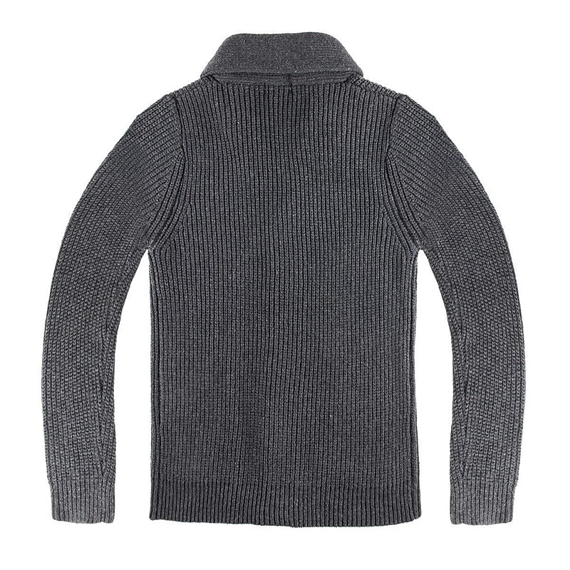 Homens camisolas de natal Sueter Cardigan suéter cortado Estriado Robusto Tricotar Cropped Tricotado Tecido Xale Aquecimento Contemporâneo Moderno Natal Casual Roupa Outono Inverno Caqui Verde Tropa de 2026 por $52.99 –P7