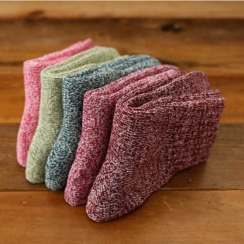 Dame Besetningssokker Hjem Daglig Helfarge Spandex Akryl Fiber Enkel Fritid Hold Varm Fritid 5 Par 2025 - $12.99 –P3