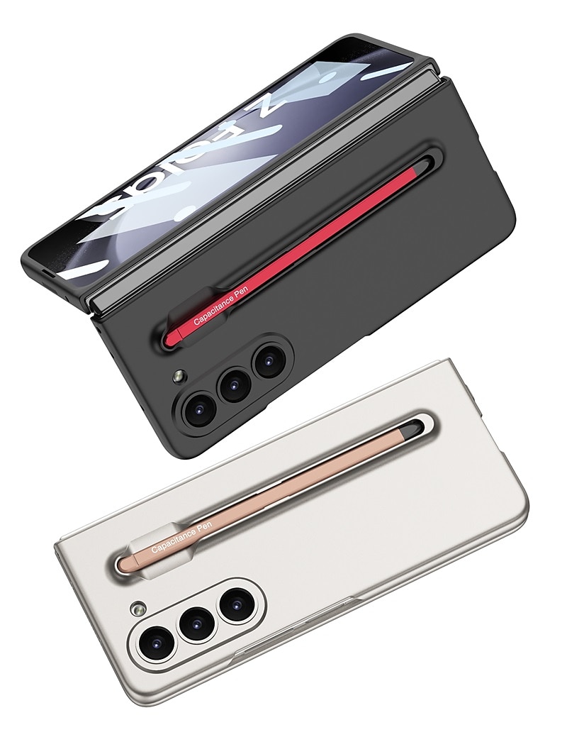 Phone Case For Samsung Galaxy Z Fold 5 Flip Cover Pencil Holder Full Body Protective with S Pen PC 2025 - $37.99 –P10