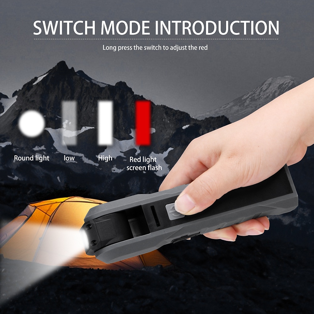 2pcs LED Work Light Rechargeable Flashlight Mechanic Lights with Magnetic Base, Tool Gifts for Dad Men 4 Modes Bright Inspection Torch Light for Car Repair, Garage, Emergency, BBQ and Camping 2025 - $56.99 –P4