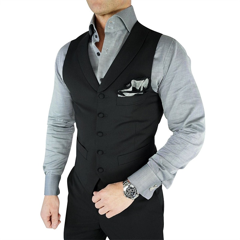 Men's Wedding Party Tuxedos Party Black Floral Tailored Fit 3 Piece Single Breasted One-button 2025 - $170.99 –P6
