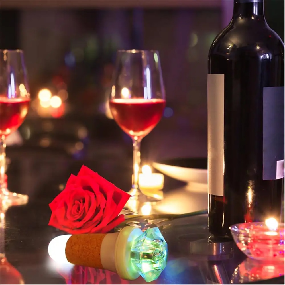 USB Rechargeable Diamond Cork Light String LED Copper Wire Light Holiday Decoration Light Christmas Atmosphere Light LED Light String Decoration Light 2025 - $17.99 –P5