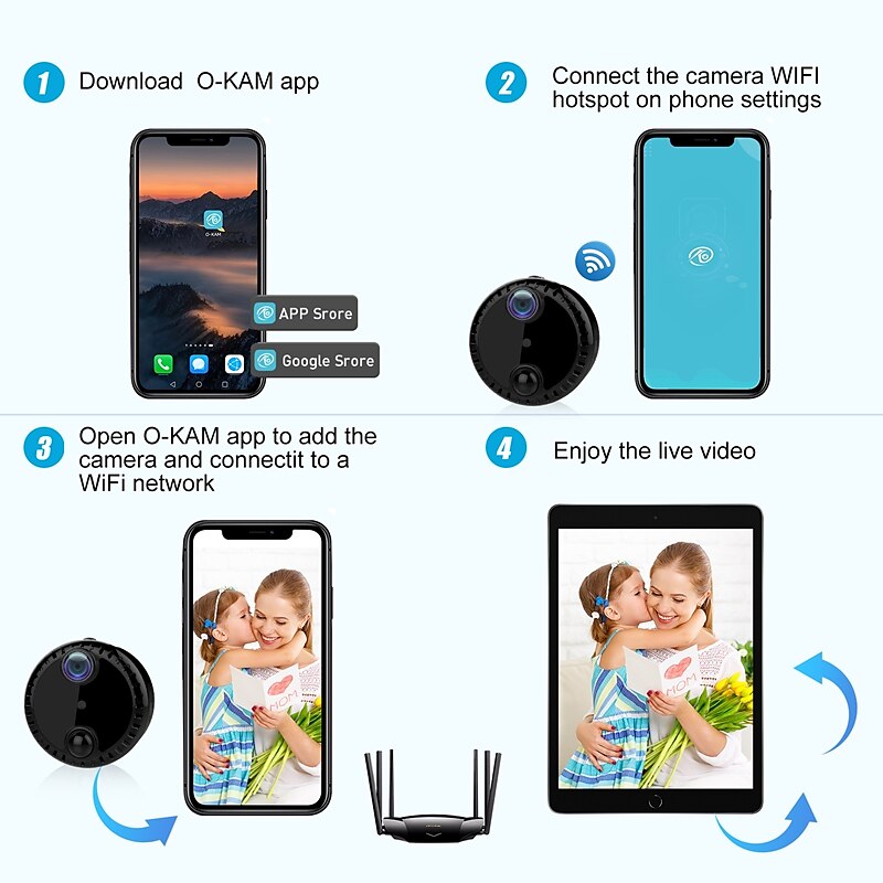 R10 IP Camera 4K Mini Wireless Motion Detection Remote Access IR-cut Indoor Support 256 GB 2025 - $73.99 –P11