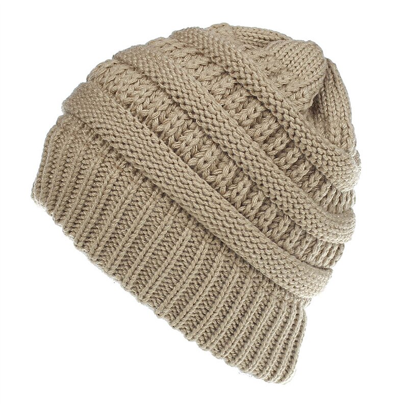 feminino quente e elegante com este gorro de inverno com rabo de cavalo e coque alto térmico sem aba de 2025 por $24.99 –P3