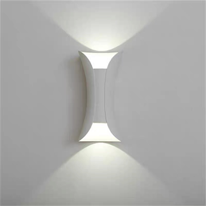lampada da parete a led per esterni 6w 10w 20w 30w illuminazione su / giù lampada da parete ip65 impermeabile a doppia testa curva per interni lampada da camera moderna luce bianca calda ac85-265v del 2025 a $33.99 –P1