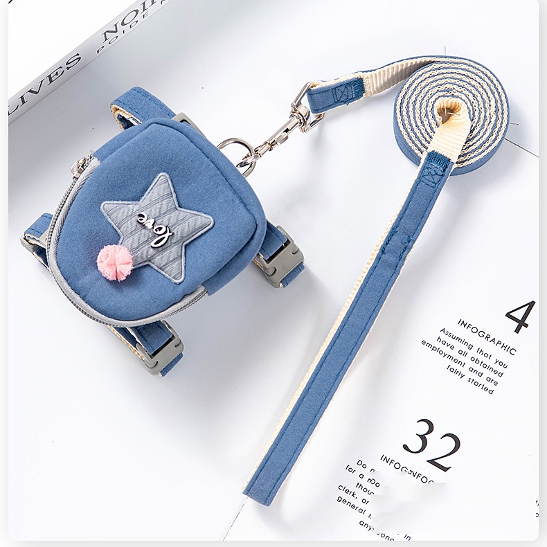 Chien Chat Harnais Laisses Ajustable Portable Durable Extérieur Marche de 2025 ? $15.49 –P7