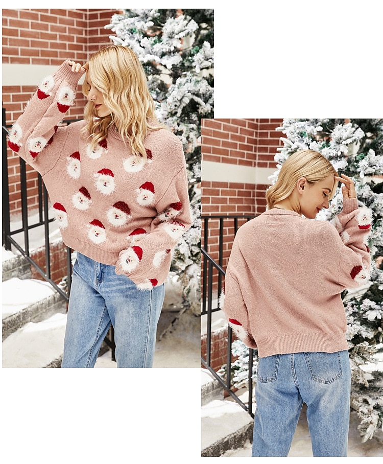 Anime Bischofsärmel Hässlicher Weihnachtspullover Pullover Jumper Weihnachtsmann Lustig für Damen Erwachsene 3D-Druck  für Weihnachten Karneval Neujahr Party Alltagstauglich 2025 - $41.99 –P3