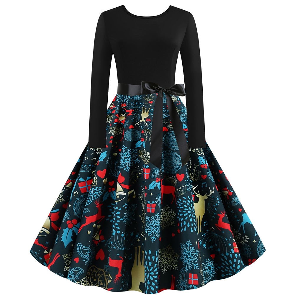Weihnachtsmann Weihnachtskleid Ausgefallenes Weihnachtskleid Damen Weihnachten 1950er Erwachsene Weihnachten Neujahr Heiligabend Weihnachten Party Silvester Kleid 2025 - $27.99 –P11