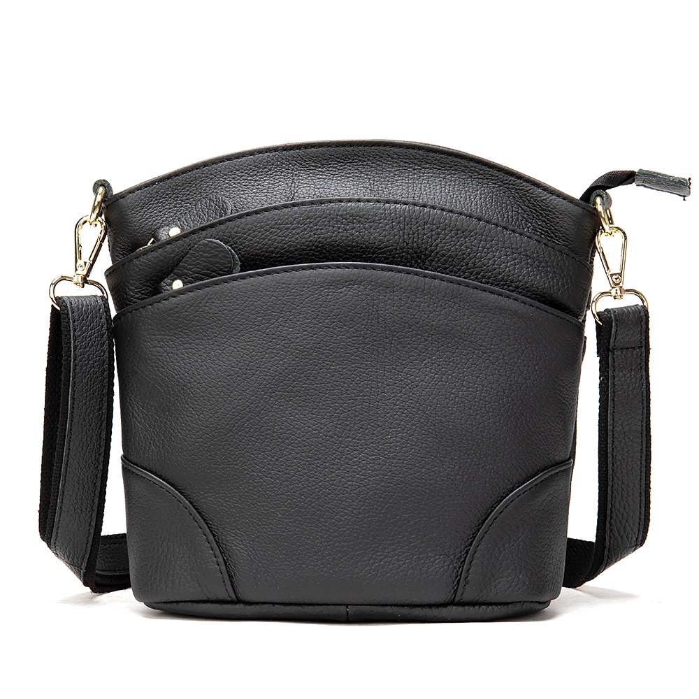 Waterproof and Wear-resistant Genuine Leather Crossbody Bag for Women - Versatile Multi-layer Shoulder Bag with Clutch Design 2025 - $42.99 –P11