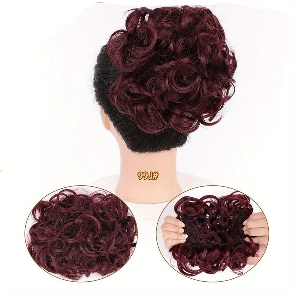 Chignon Chignon A cordoncino Capelli sintetici Pezzo di capelli Estensione capelli Liscio Feste Giornaliero Serata e festa A1 A2 A3 del 2025 a $11.99 –P20