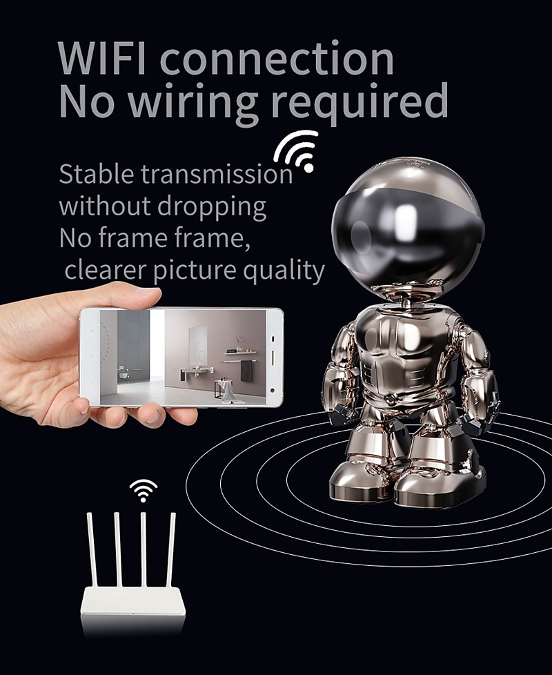 IP Camera 1080P Mini Wireless Motion Detection Remote Access IR-cut Indoor Support 128 GB 2025 - $73.99 –P6