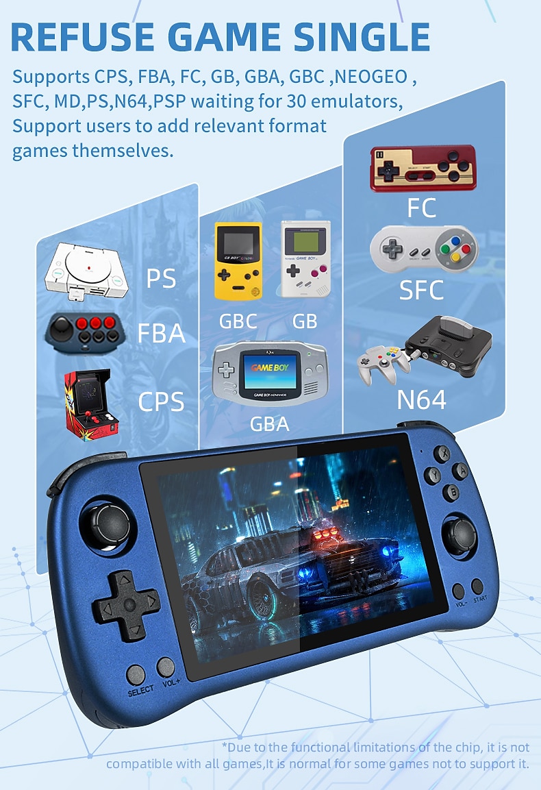Powkiddy X55 Handheld Game Console with Built-in Games IPS RGB Screen 5.5-Inch (256G 30000 Games), Perfect Christmas Birthday Party Gifts for Friends and Children 2025 - $213.69 –P5