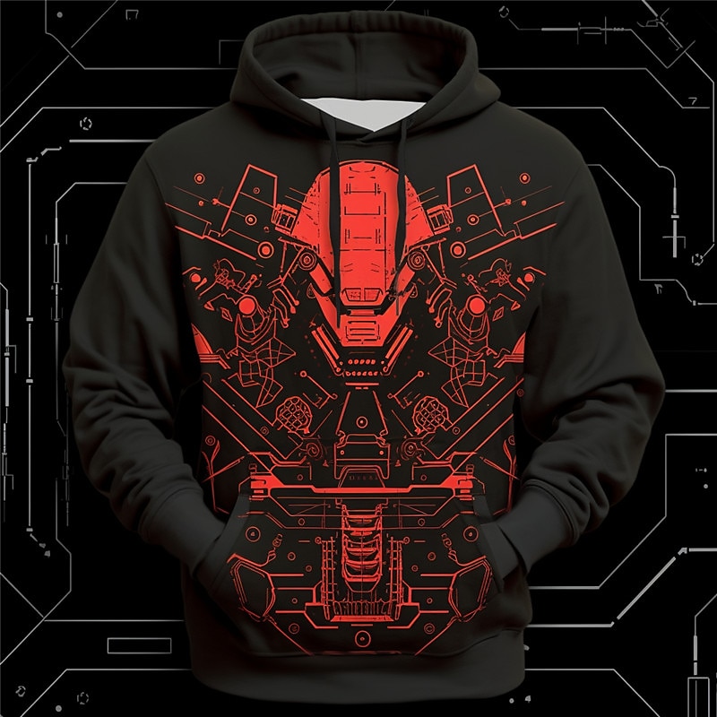 Per uomo Grafico Alieno Tecnologia Felpa con Cappuccio Felpe con cappuccio Felpa Moda Quotidiano Essenziale Casual Manica Lunga Con Cappuccio Vacanza Sport all'Aperto Ferie Abbigliamento casual alla del 2026 a $32.99 –P2