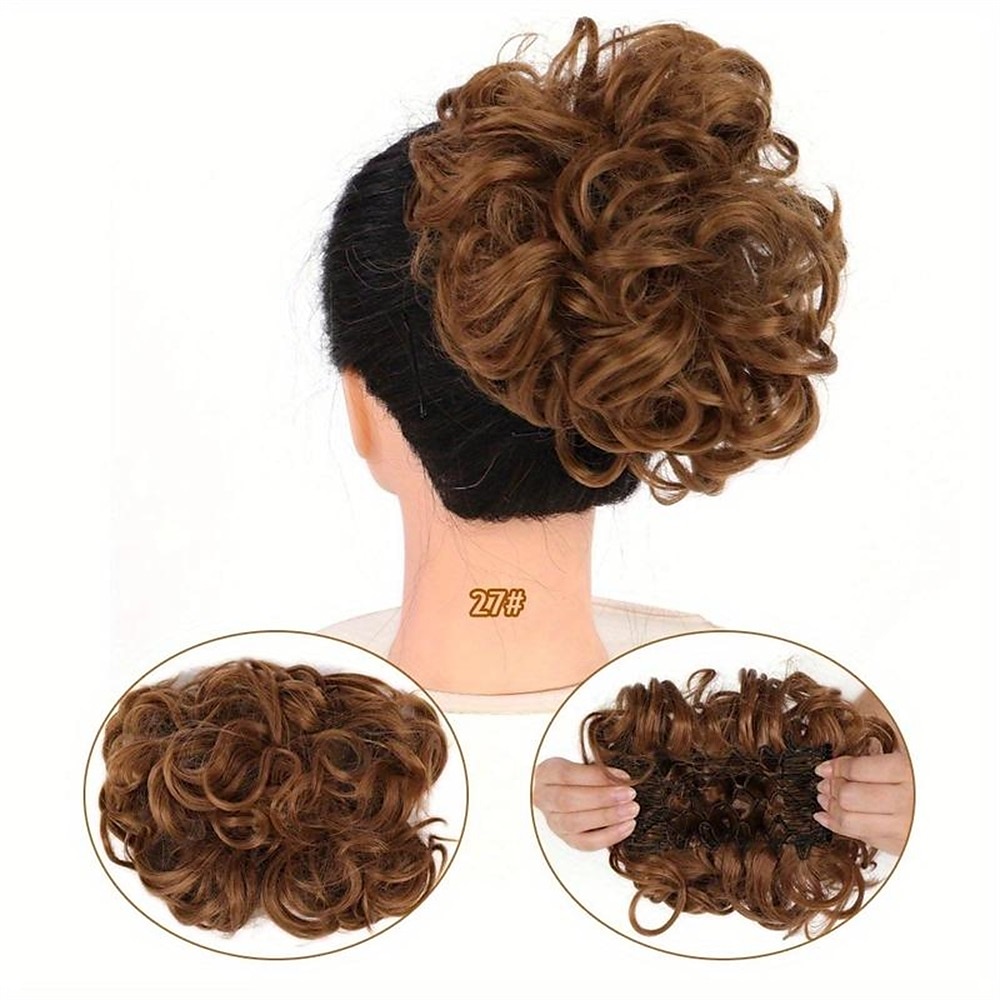 Chignon Chignon A cordoncino Capelli sintetici Pezzo di capelli Estensione capelli Liscio Feste Giornaliero Serata e festa A1 A2 A3 del 2025 a $11.99 –P13