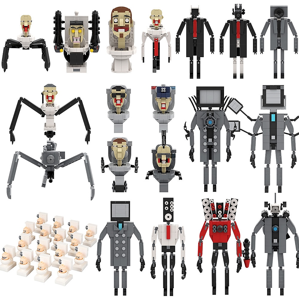 skibidi toaletă super titan sound man building set blocuri de construcție drăguțe creative pentru copii truse cadouri pentru copii (415 buc) pentru cadouri de Crăciun 2025 - $25.99 –P5