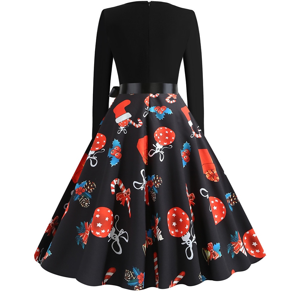 père Noël Robe de Noël Robe De Noël Fantaisie Femme Noël Nouvel an la veille de Noël 1950s Noël Adulte Soirée Noël Réveillon du nouvel an Robe de 2025 ? $21.99 –P14