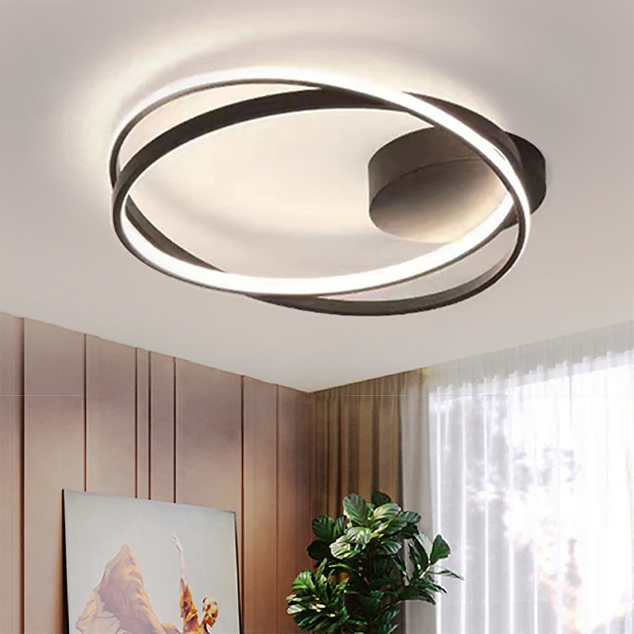 Luz de techo LED, lámpara de techo con luz empotrada de diseño circular regulable, adecuada para dormitorio, sala de estar, comedor, ac110v ac220v 2025 - $201.49 –P9
