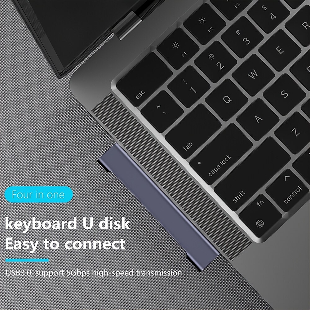 4-портовый адаптер USB-концентратора c мощностью 60 Вт — идеально подходит для MacBook Pro/Air iPad Pro Dell Chromebook & более 2025 - $12.99 –P1