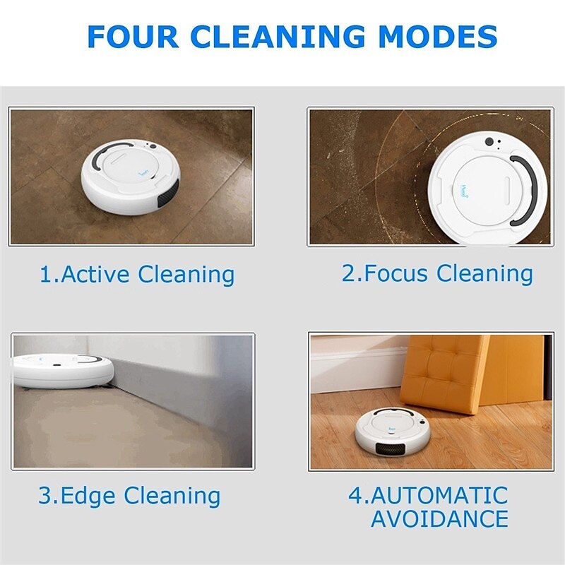 3-in-1 Auto Sweeping Robot 1800PA Strong Suction Smart Floor CleanerRechargeable Smart Sweeping Robot Dry Wet Sweeping Vacuum Cleaner Strong Suction Robot Cleaner for Home 2025 - $44.99 –P5
