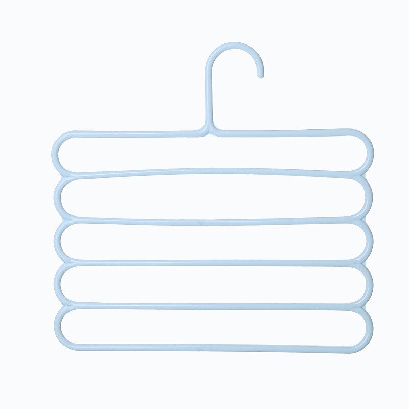 10 stuks gekleurde antislip meerlaagse broekrek multifunctionele garderobe 5-laags hangende broekrek sjaalrek sjaal stropdas hanger 2025 - $9.49 –P9