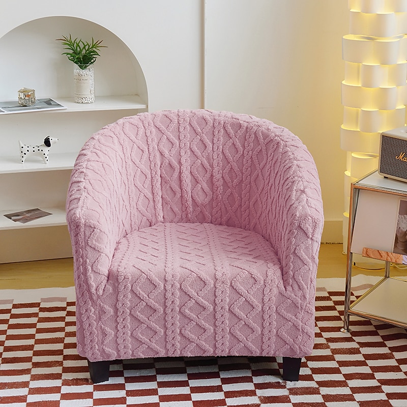 Housse de chaise club en polaire housse de chaise tonneau housse de chaise de baignoire extensible douce pour salon et chambre à coucher, protection de fauteuil lavable et amovible, protection de de 2025 ? $36.99 –P11