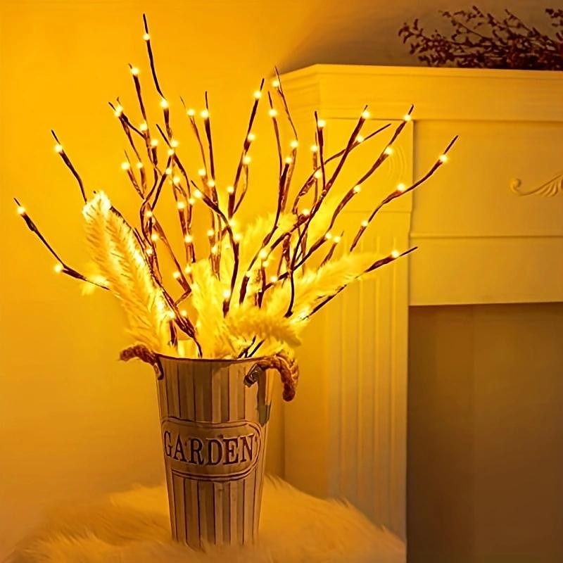 3 Pack 27" Brown Lighted Twig Branches Pathway Light 60 LED Battery Operated Warm White Bulbs for Outdoor and Indoor Holiday Christmas Family Wedding 2025 - $9.99 –P6