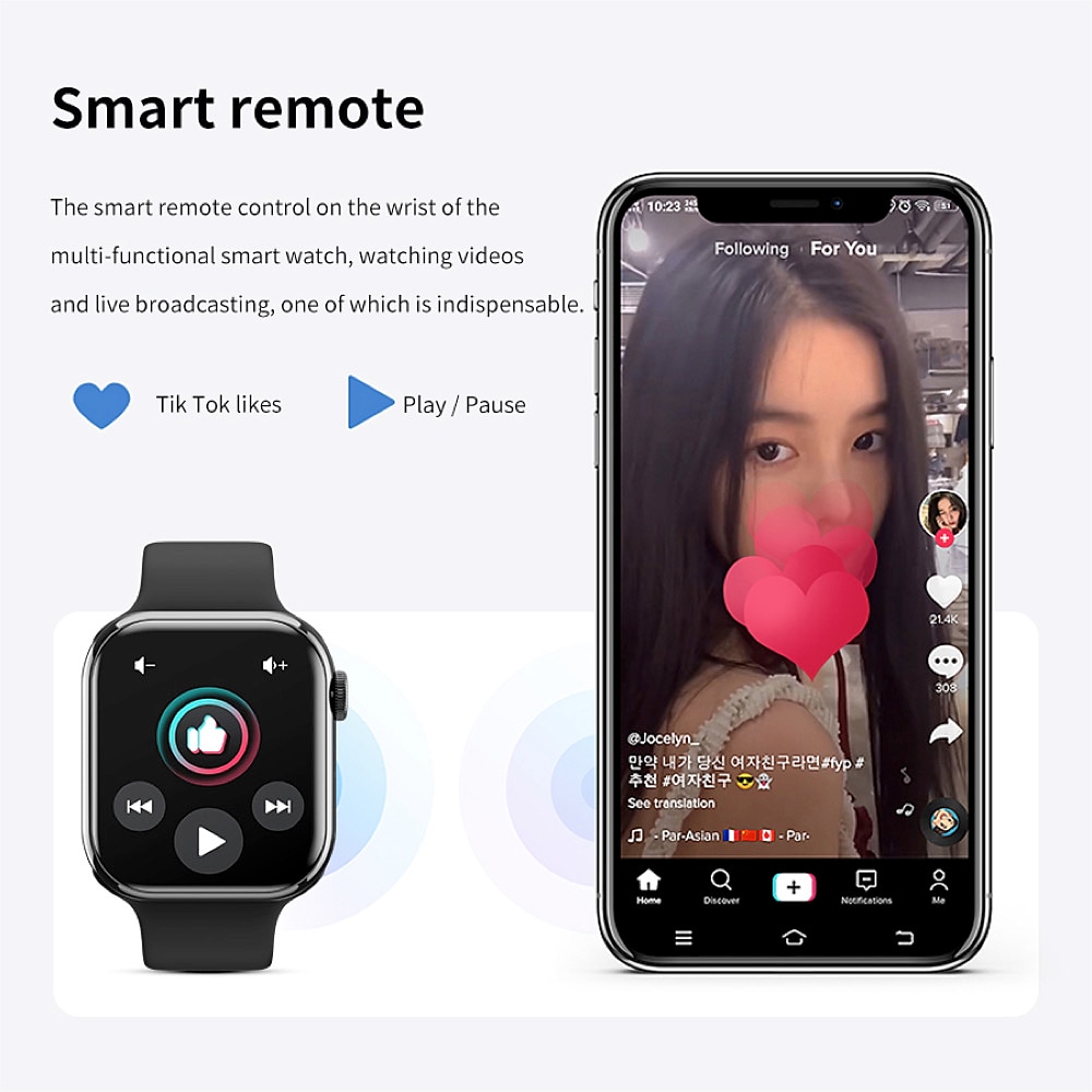 2025年 696 IW9 スマートウォッチ 2.05 インチ スマート·ウォッチ ブルートゥース 温度監視 歩数計 着信通知 と互換性があります Android iOS 女性 男性 ハンドフリーコール メッセージ受信通知 カメラコントロール IP 67 38mmの時計ケース  コレクション – $51.99 –P14