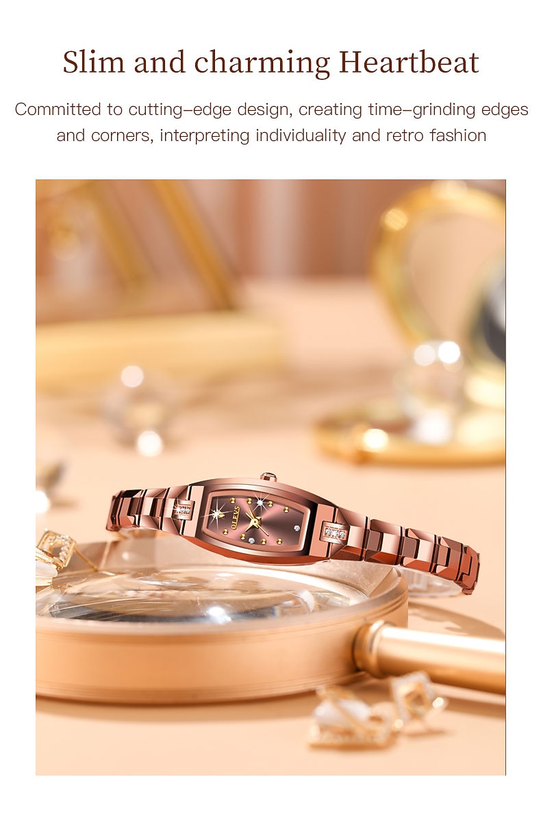 OLEVS Mother's Day Gift for Women Quartz Watch Creative Minimalist Fashion Casual Waterproof Decoration Stainless Steel Strap Watch 2026 - $68.99 –P7