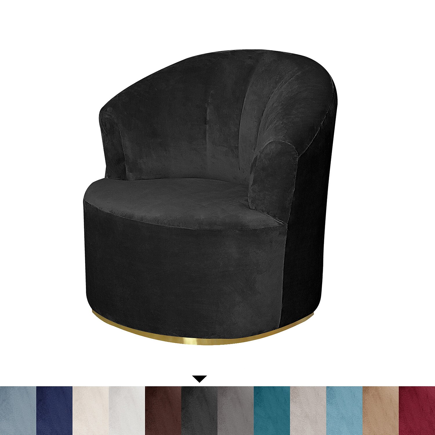 Fodera per sedia girevole in velluto elasticizzato fodera per sedia casual accento stile moderno fodera per sedia con braccioli rotondi protezione per mobili addensare tessuto spandex lavabile del 2025 a $27.99 –P14