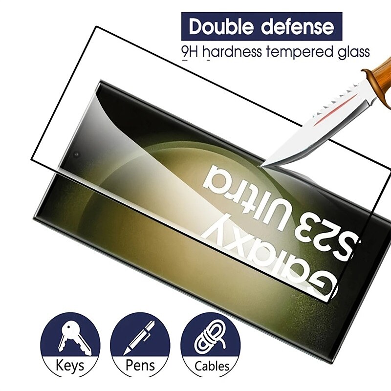 4 ед. Защитная пленка Назначение Samsung Galaxy S24 Ultra Plus S23 S22 S21 S20 Ultra Plus FE Note 20 Ultra Note 20 S25 Ультра Закаленное стекло Уровень защиты 9H 2025 - $12.99 –P4