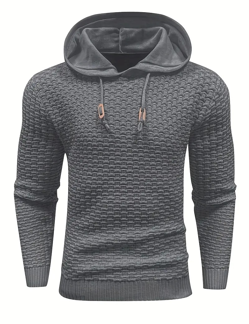 Per uomo Pullover Maglione A coste Maglia Standard A cordoncino Classico Liscio Con cappuccio Contemporaneo moderno Ufficio Da tutti i giorni Abbigliamento Inverno Nero Beige M L XL del 2026 a $19.99 –P3