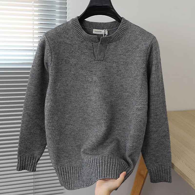 Miesten Neulepusero Jumpperi Joustin Neuloa Normaali Kudottu Tavallinen Tiukka pyöreä kaula-aukko Moderni nykyaikainen Työ Arki-asut Vaatetus Syksy Talvi Musta Valkoinen M L XL 2025 - $32.99 –P7