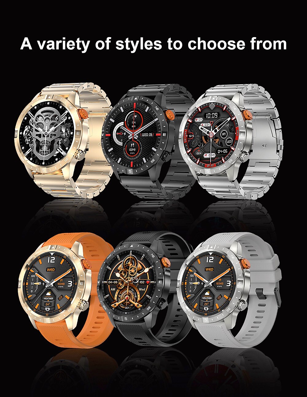 696 AK57 Smart Watch 1.43 inch Smartwatch Fitness Running Watch Bluetooth Pedometer Call Reminder Sleep Tracker Compatible with Android iOS Men Hands-Free Calls Message Reminder Custom Watch Face IP 2025 - $57.99 –P15