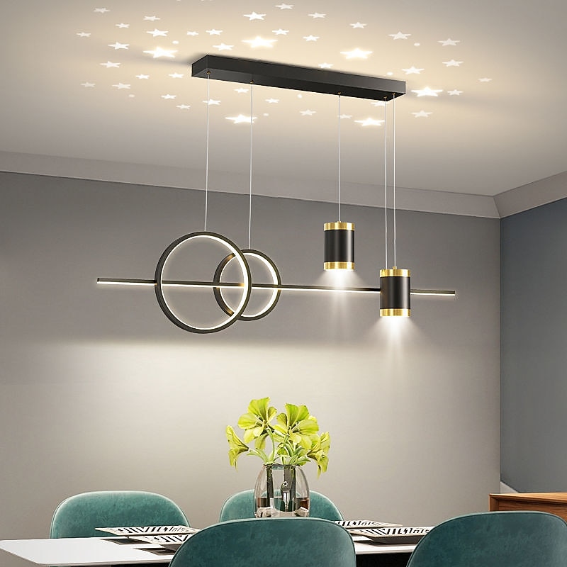 lampada a sospensione a led 100 cm dimmerabile design a grappolo forme geometriche lampada a sospensione in pvc classico elegante in lega di zinco contemporaneo moderno 110-240v del 2025 a $399.99 –P6