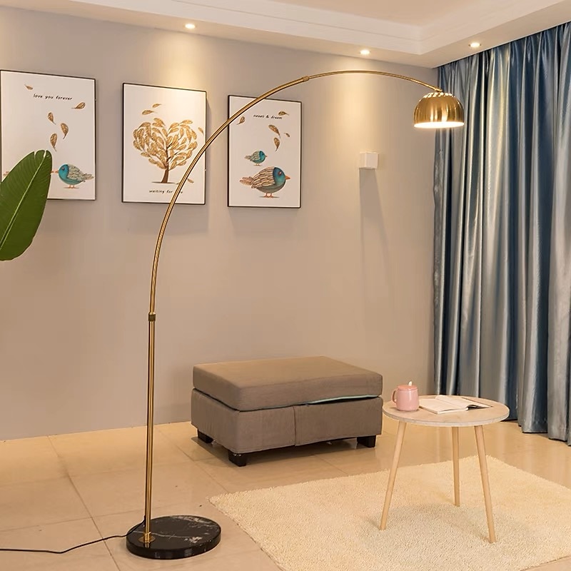 Arc Lamp - Height Adjustable 170 cm E26 Black Gold Arc Lamp, Floor Lamp Warm White Arc Floor Lamp 110-240V 2025 - $545.79 –P8