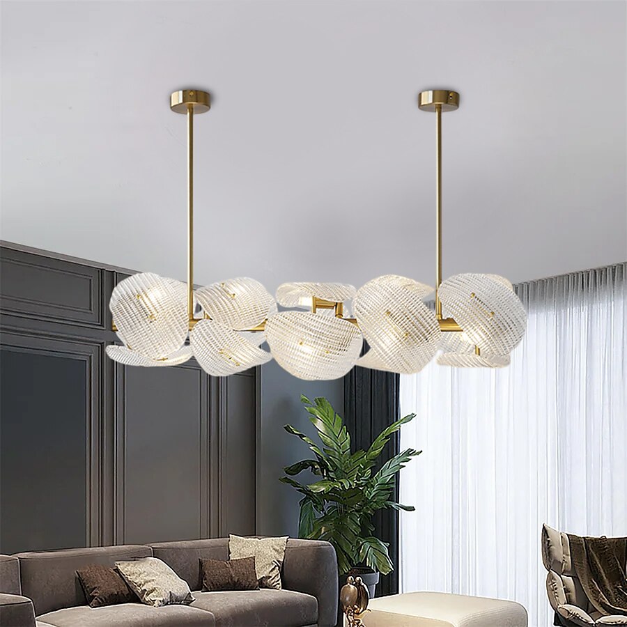LED Pendant Light 10 Lights 60/80/83cm Cluster Design Sputnik Design Chandeliers for Dining Room Bedroom Pendant Lamps 110-240V 2025 - $1135.09 –P11