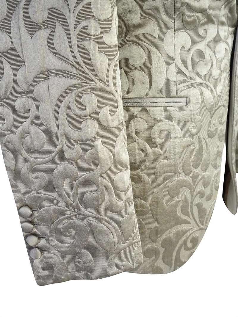 Masculino Baile de Formatura Festa de Casamento Smoking Festa Preto Champanhe Floral Moderno Conjunto de 3 peças Comum 1 Botão de 2025 por $156.99 -P4