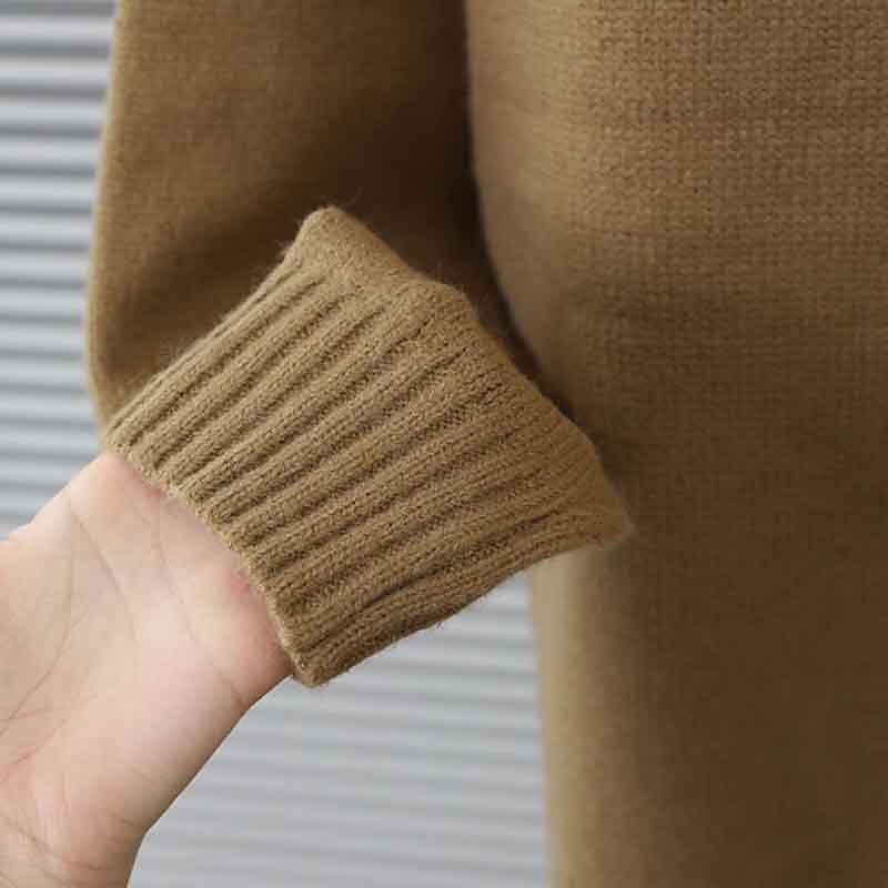 Miesten Neulepusero Jumpperi Joustin Neuloa Normaali Kudottu Tavallinen Tiukka pyöreä kaula-aukko Moderni nykyaikainen Työ Arki-asut Vaatetus Syksy Talvi Musta Valkoinen M L XL 2025 - $32.99 –P11