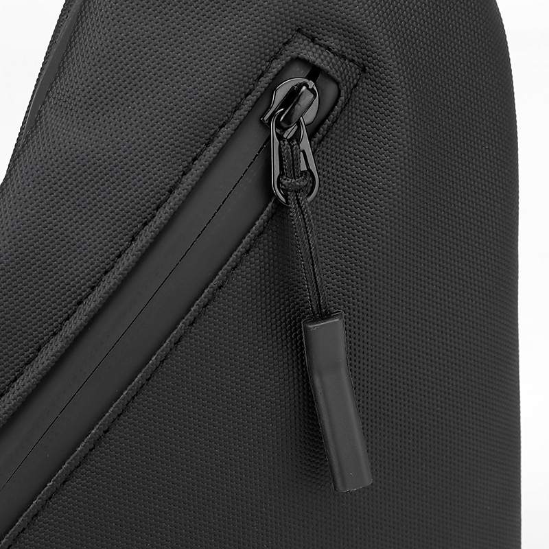 férfi vízálló crossbody hevedertáska – lopásgátló mellkasi csomag usb töltőcsatlakozóval utazáshoz és szabadtéri tevékenységekhez 2025 - $18.99 –P12