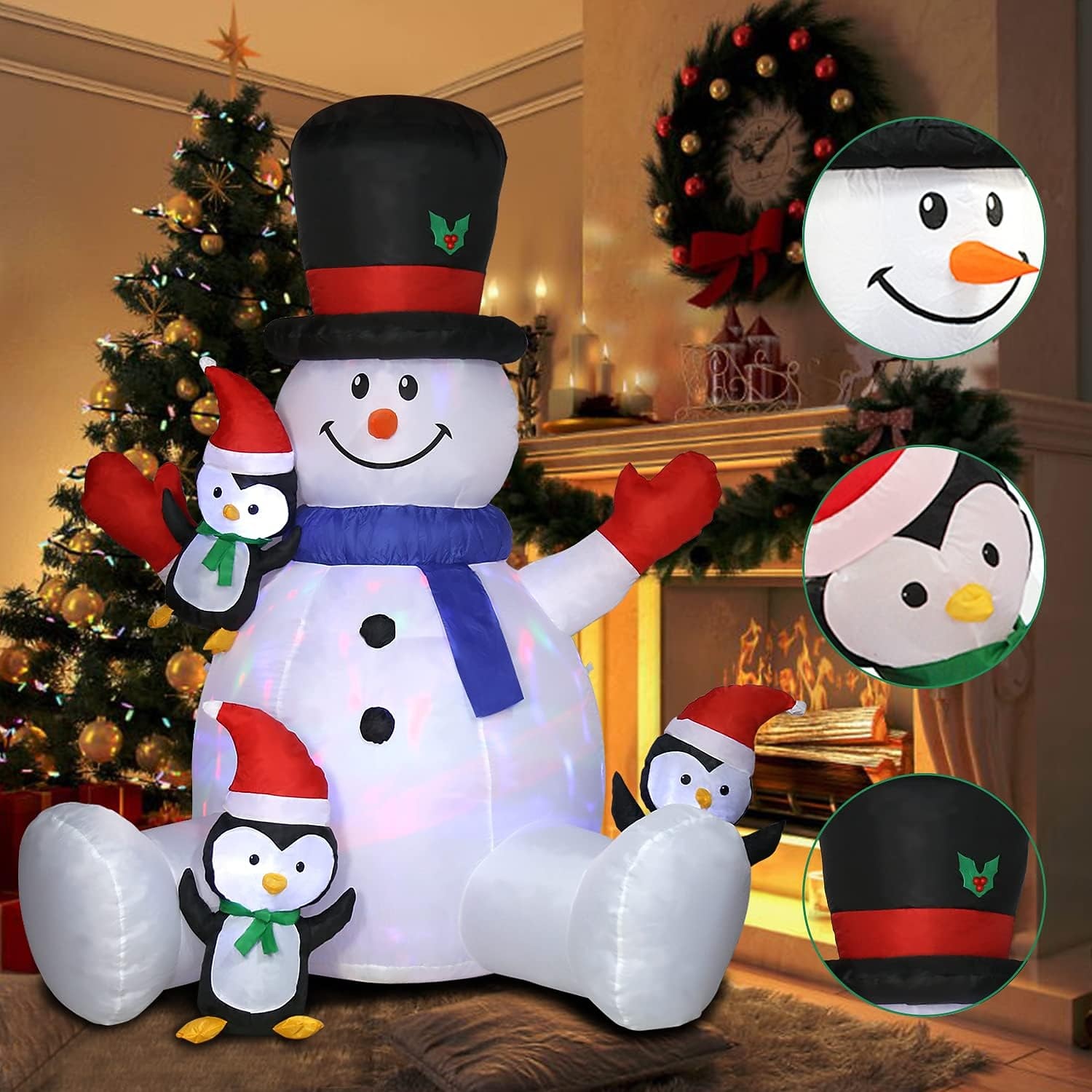Boneco de Neve Natal Tomada de Potência 1pç de 2025 por $93.99 –P1