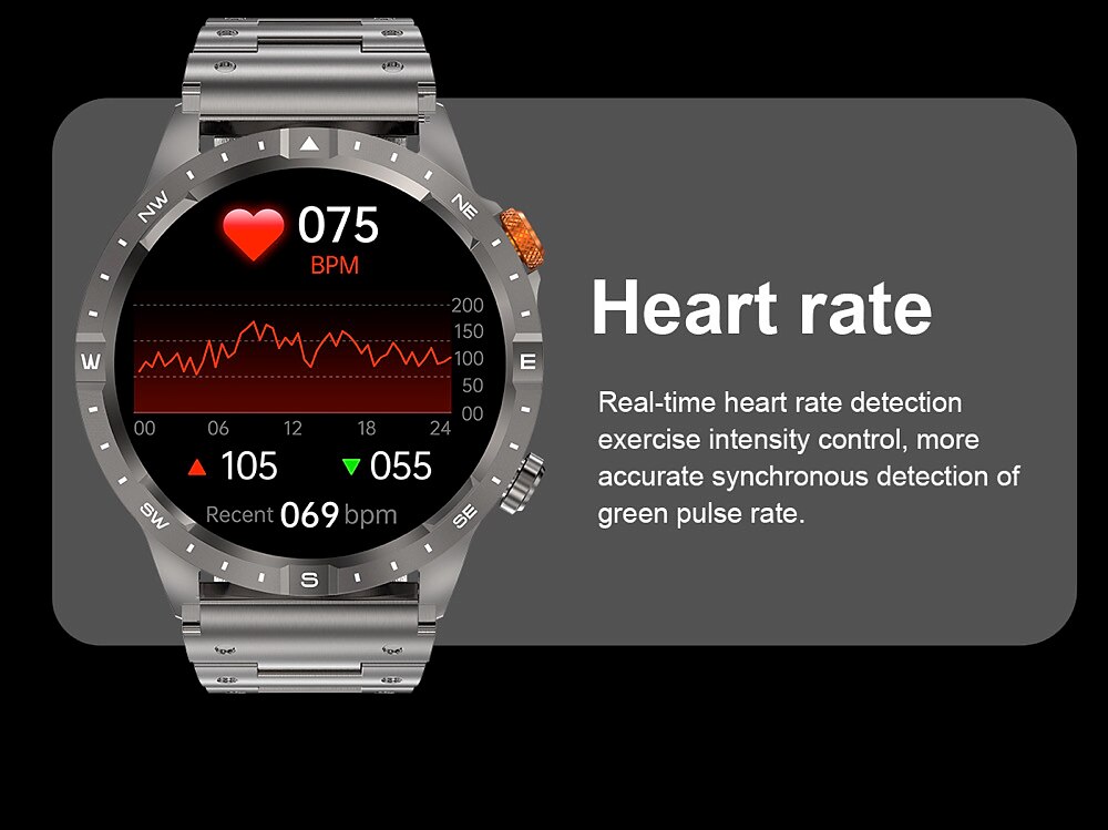 696 AK57 Smart Watch 1.43 inch Smartwatch Fitness Running Watch Bluetooth Pedometer Call Reminder Sleep Tracker Compatible with Android iOS Men Hands-Free Calls Message Reminder Custom Watch Face IP 2025 - $57.99 –P13