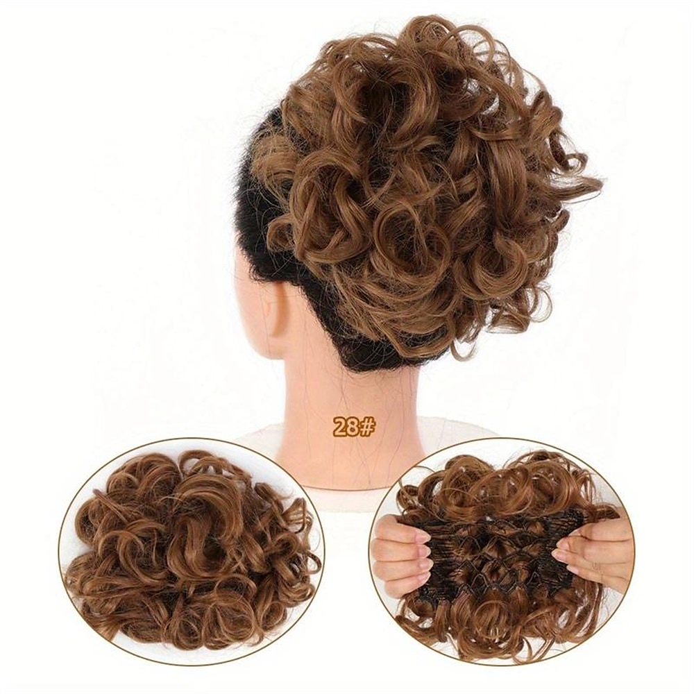 Chignon Chignon A cordoncino Capelli sintetici Pezzo di capelli Estensione capelli Liscio Feste Giornaliero Serata e festa A1 A2 A3 del 2025 a $11.99 –P15